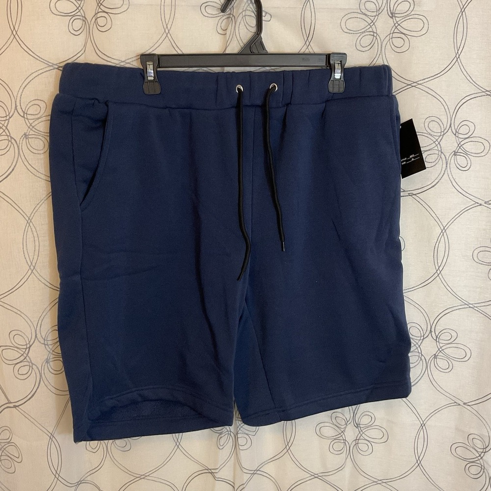 New Arthur Beale Men's Sweat Shorts Drawstring Blue Size XL